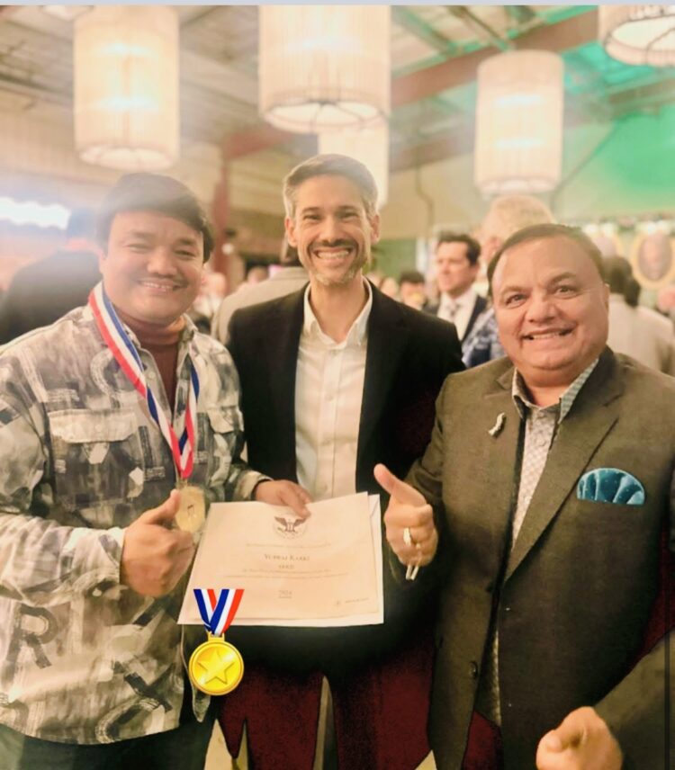 Prince Karki awarded with ‘President’s Gold Award’